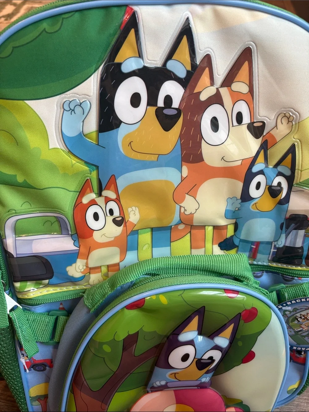 Bluey Family Trip 2-Piece Backpack Set 17” Backpack & Lunch Bag NWT